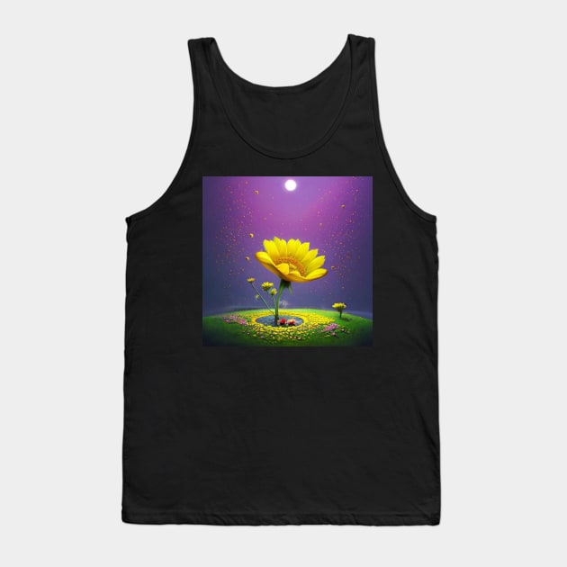 Yellow flowers Tank Top by JorgeHigginsDesigns